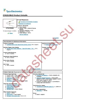 CFR25J8K2 datasheet  